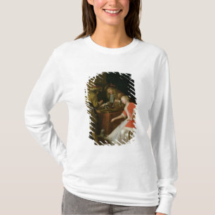 Tric-trac Players with a Lady and Her Dog T-Shirt
