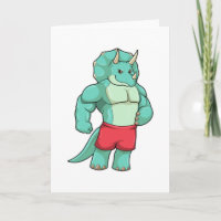 Triceratops as Bodybuilder at Bodybuilding