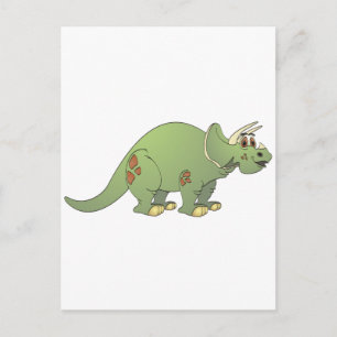 Triceratops Cartoon Postcard