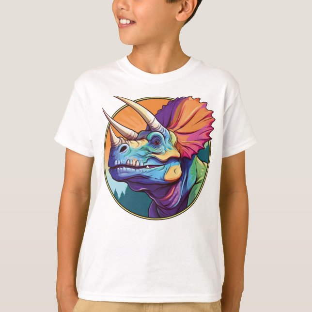 Triceratops - Classic Dinosaur Tee T-Shirt (Front)