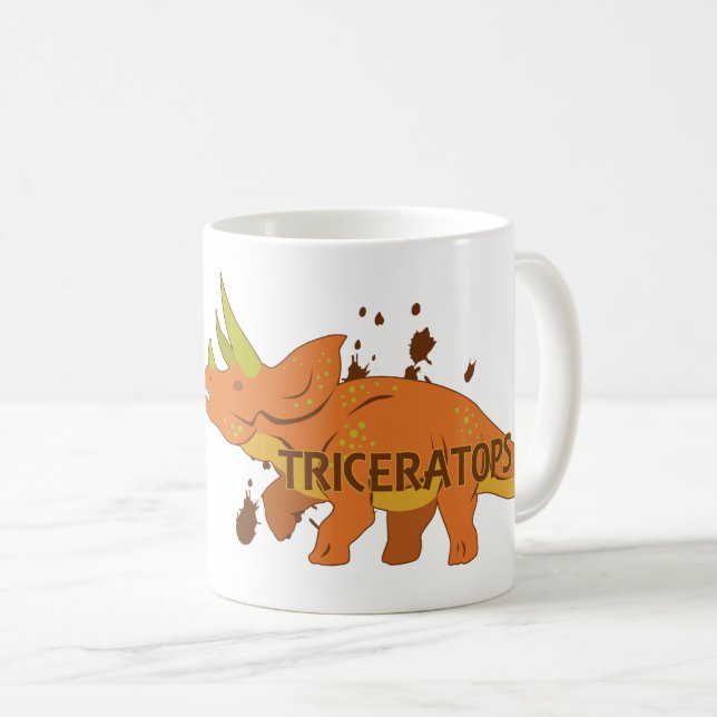 Triceratops Coffee Mug (Front Right)