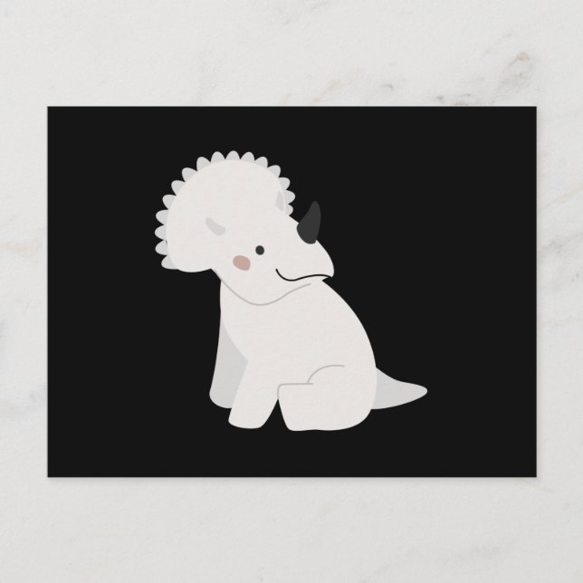 Triceratops, Cute Dinosaur Baby Postcard (Front)