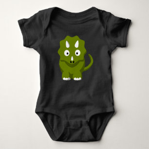 Triceratops Dino Baby Bodysuit