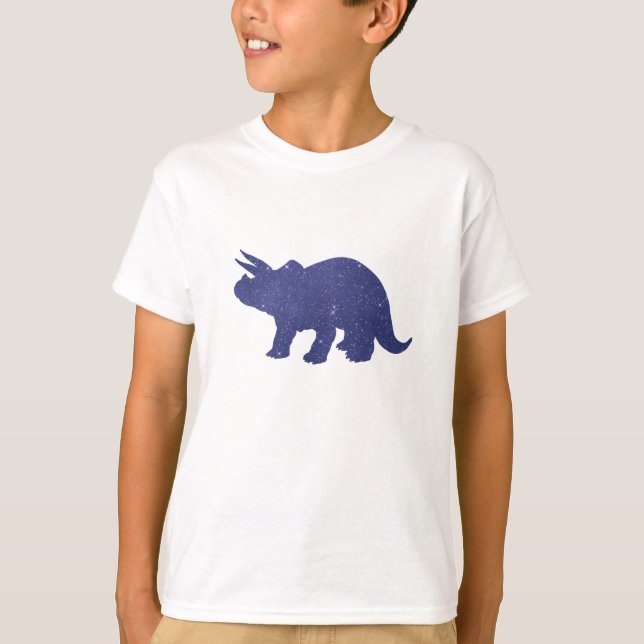 Triceratops Dinosaur Art T-Shirt (Front)