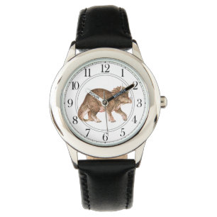Triceratops Dinosaur Boy's Black Watch