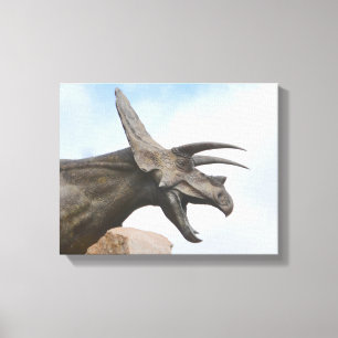 Triceratops Dinosaur Canvas Print