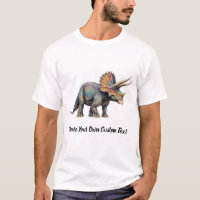 Triceratops Dinosaur Create Your Own Custom Text 