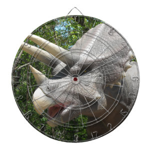 Triceratops dinosaur dartboard