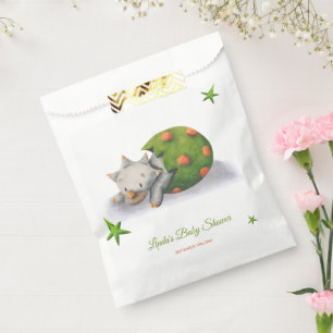 Triceratops Dinosaur Hatching Neutral Baby Shower Favour Bags