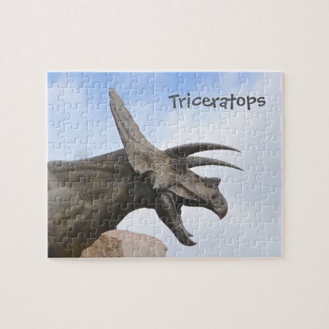 Triceratops Dinosaur Jigsaw Puzzle (Horizontal)
