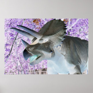 Triceratops Dinosaur Poster