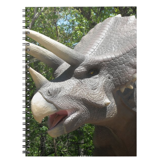 Triceratops dinosaur spiral notebook (Front)
