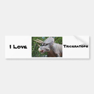 Triceratops Dinosaurs Bumper Sticker