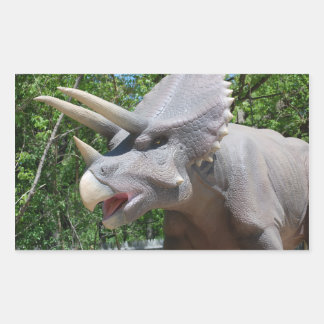 Triceratops Dinosaurs Rectangular Sticker