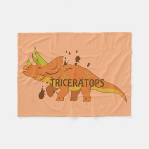 Triceratops Fleece Blanket