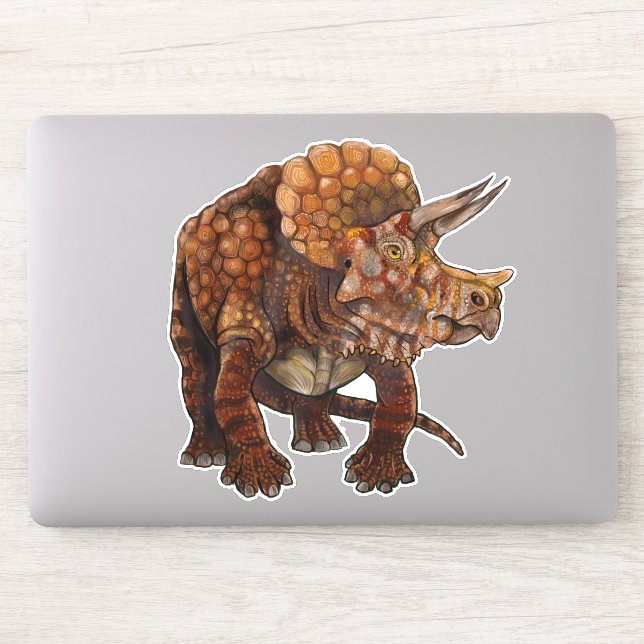 Triceratops Forest Art (Computer)