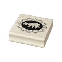 Triceratops Fossil Cameo