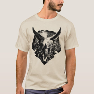 Triceratops Fossil Skull T-Shirt