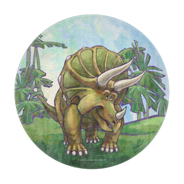 Triceratops Gifts & Accessories Cutting Board (Front)