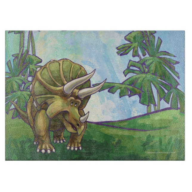 Triceratops Gifts & Accessories Cutting Board (Front)