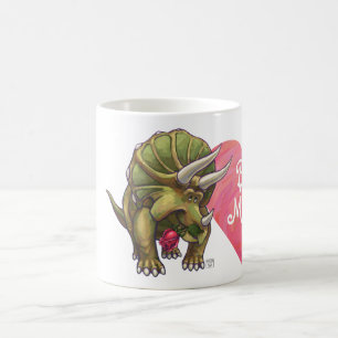 Triceratops In Love Valentine's Day Magic Mug