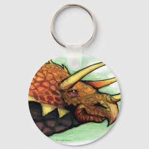 Triceratops Key Ring