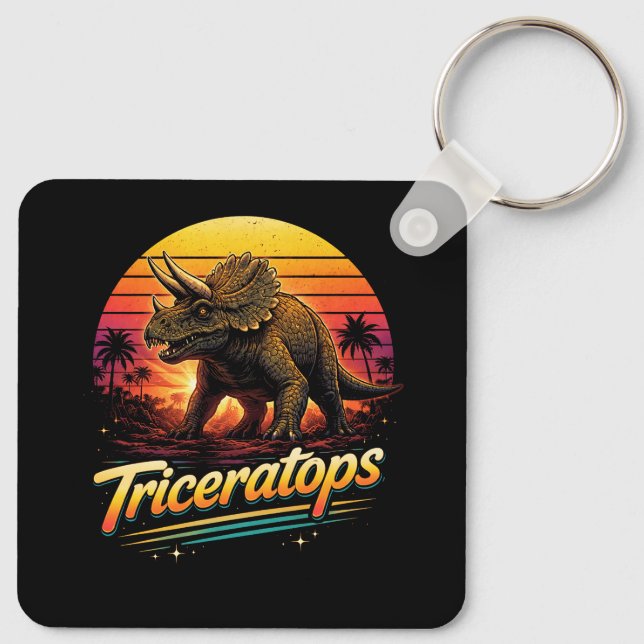 Triceratops Key Ring (Back)