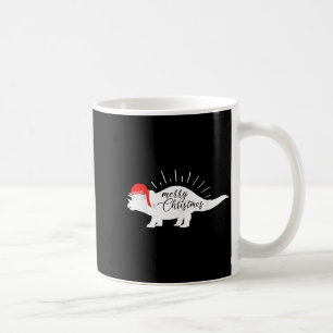 Triceratops Merry Christmas Funny Dinosaur Coffee Mug