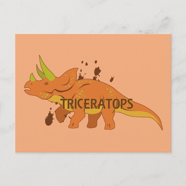 Triceratops Postcard (Front)