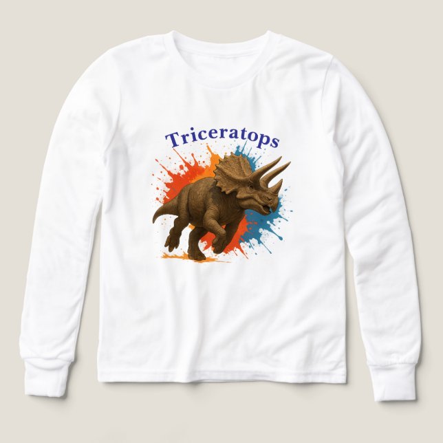 Triceratops Power - Bunter Dino for kids (Design Front)