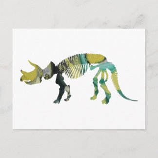 Triceratops prorsus skeleton postcard