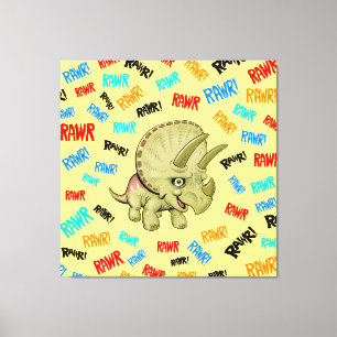 Triceratops says “Rawr!” Acrylic Print