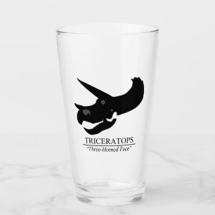 Triceratops Skull Glass