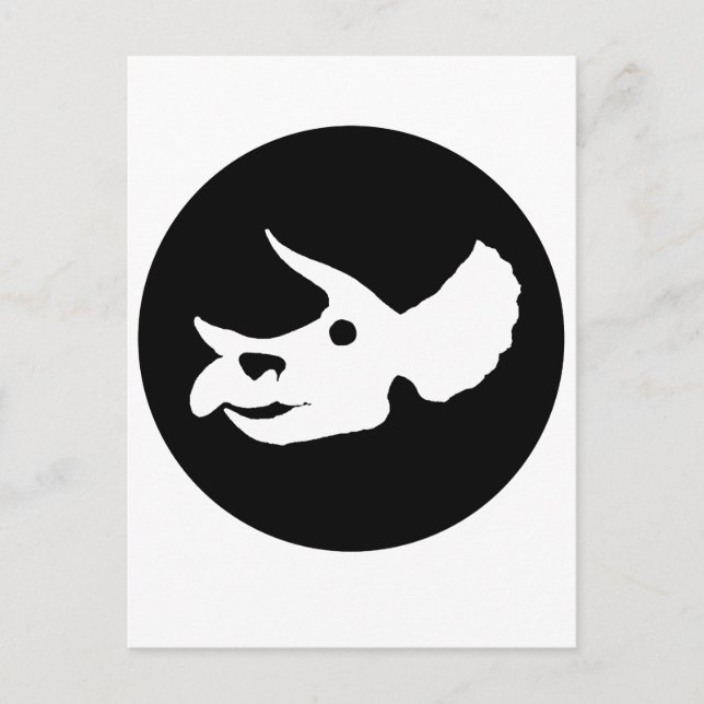 Triceratops Skull Postcard (Front)