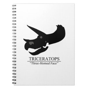 Triceratops Skull Spiral Notebook