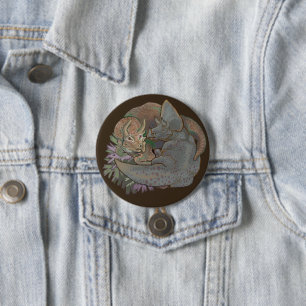 Triceratops Snuggles 7.5 Cm Round Badge
