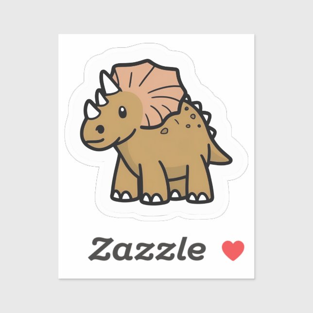 Triceratops Sticker (Sheet)