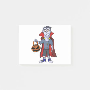 Trick and Treat a Vampire on Halloween Post-it Notes