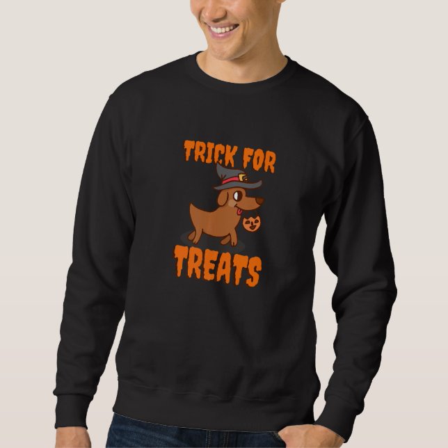 Trick For Treats Halloween Dog Sweatshirt (Front)