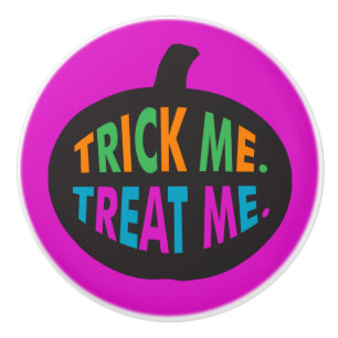 Trick Me Treat Me, Halloween Multi-Colour  Ceramic Knob