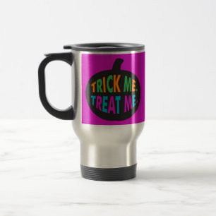Trick Me Treat Me, Halloween Multi-Colour Travel Mug