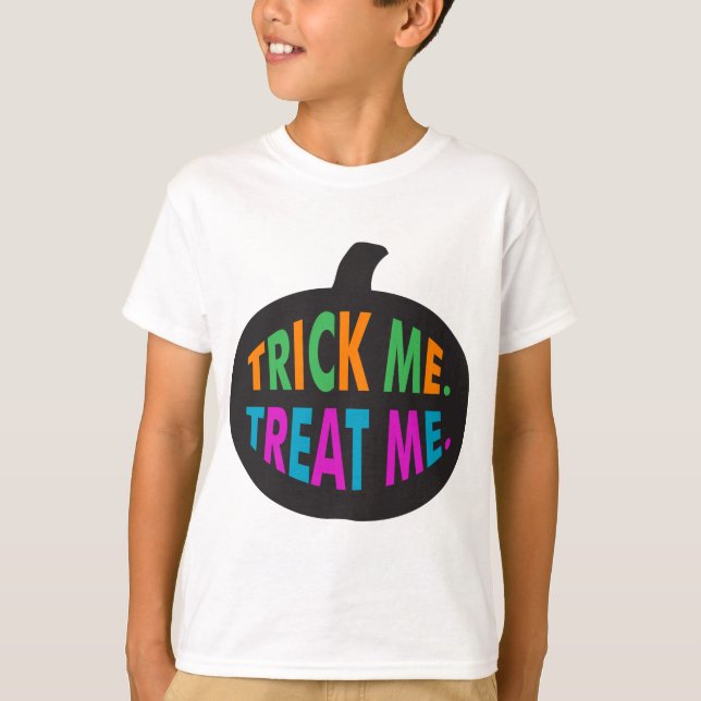Trick Me Treat Me Multi-Colour T-Shirt (Front)