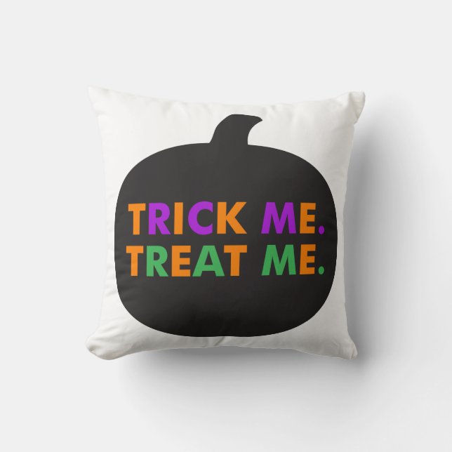 Trick Me Treat Me Multi-Colours Cushion (Front)