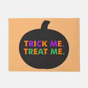 Trick Me Treat Me Multi-Colours Doormat