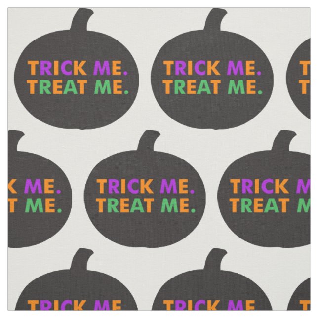 Trick Me Treat Me Multi-Colours Fabric (Swatch)