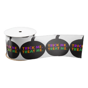 Trick Me Treat Me Multi-Colours Satin Ribbon
