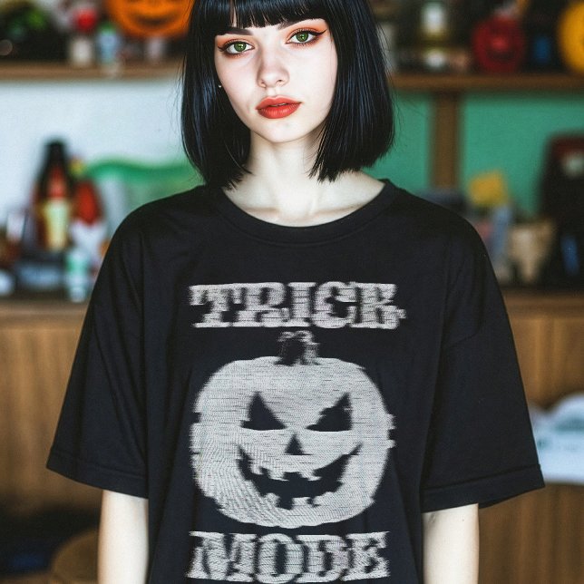 Trick Mode Glitchy Pumpkin T-Shirt (Creator Uploaded)