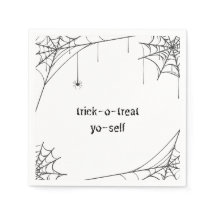 trick o treat yo self luxury napkin - halloween
