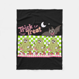 Trick Of Treat Halloween  Fleece Blanket
