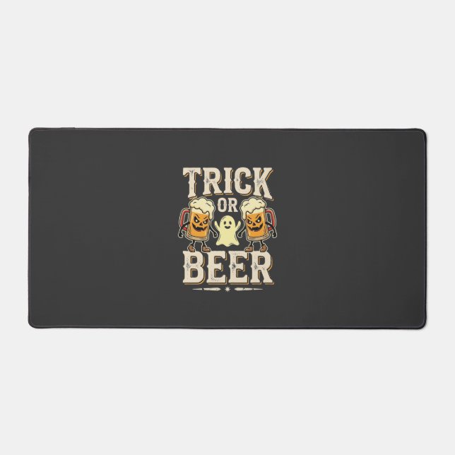 Trick or Beer Halloween Beer Design_1 Desk Mat (Front)